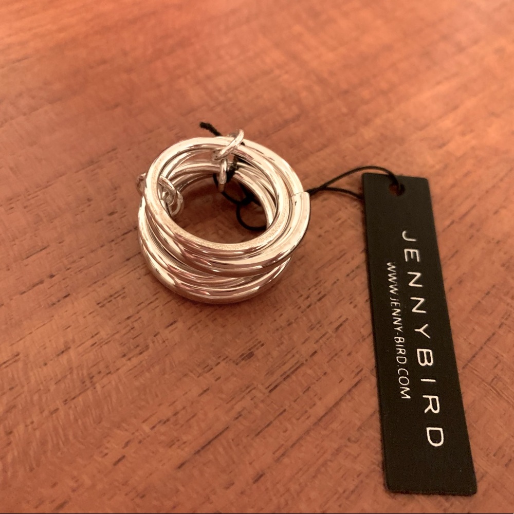 NWT Jenny Bird Silver Ossie Ring - Size 7